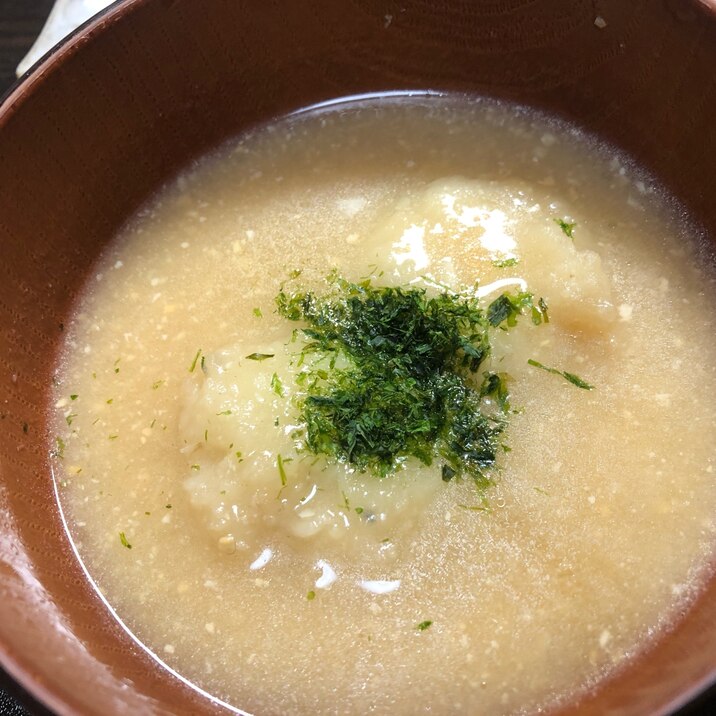 ポテチ芋餅味噌汁